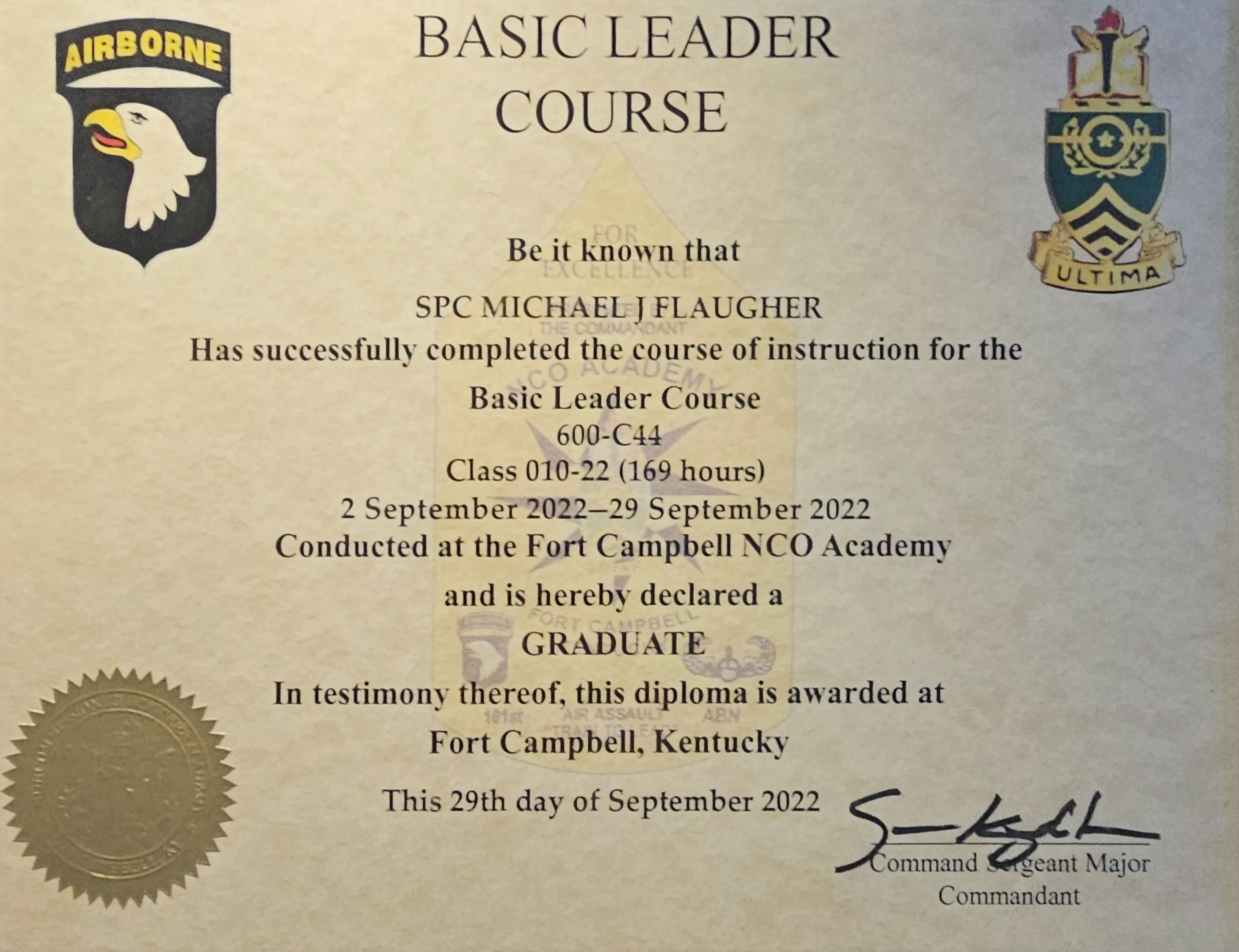 Basic Leader Course
